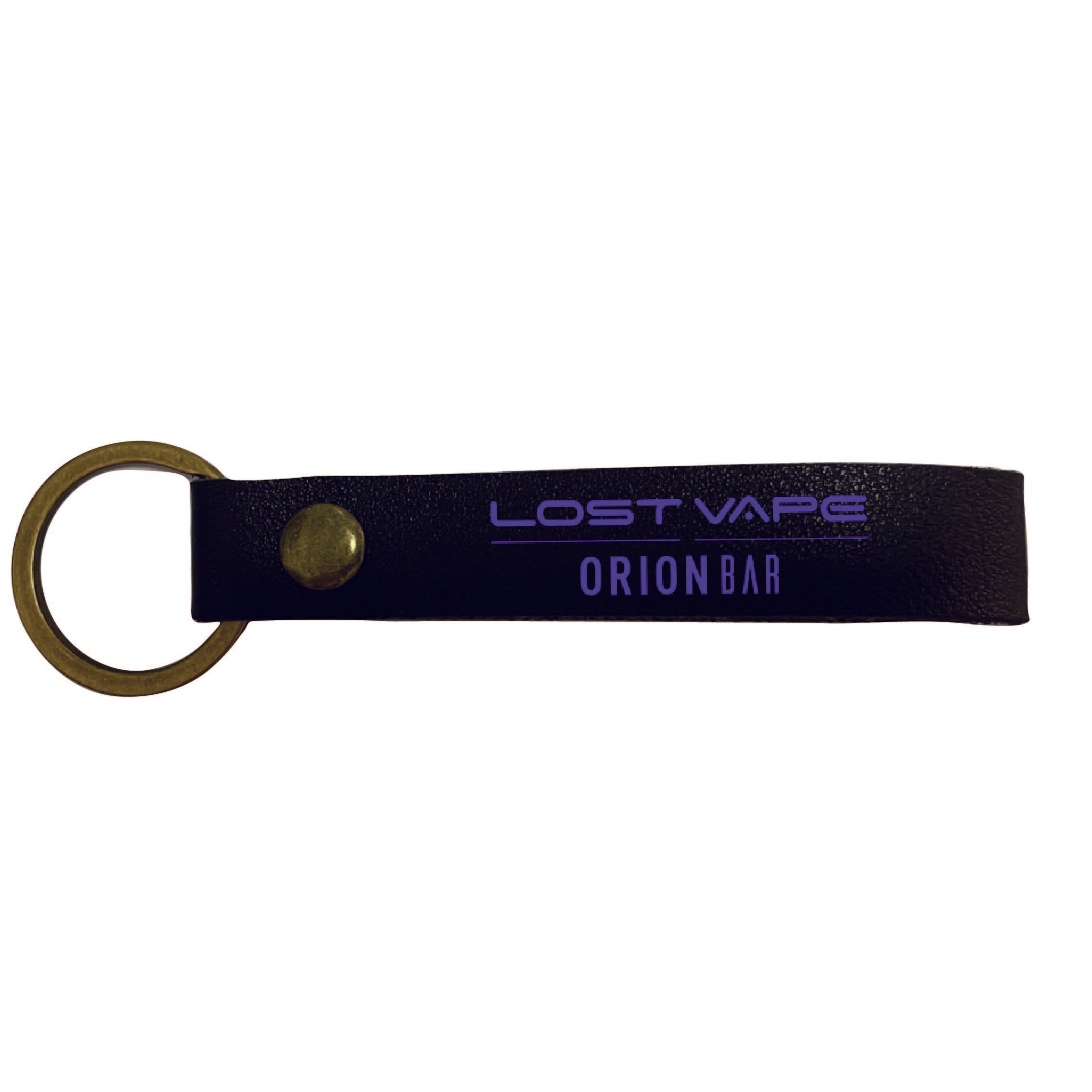 OrionBar Custom Leather Keychain Lost Vape Channel Support